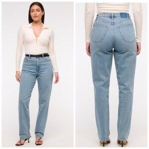 Abercrombie & Fitch Curve Love 90’s Straight Ultra high Rise Jeans Size 30